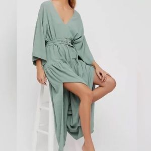 Free People Sage Green Maxi Dress